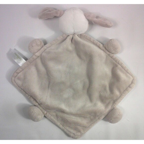 Teddykompaniet Ba Bi Boo Dog Puppy Lovey Security Blanket Plush Tan Stars 7x7 - Picture 2 of 3